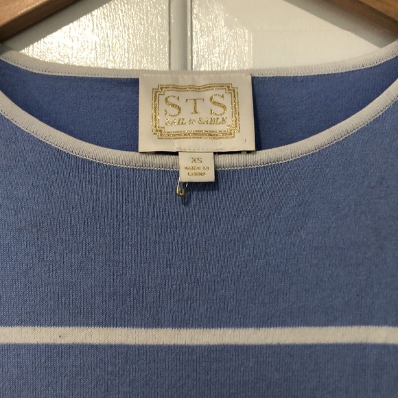 Blue and white striped dress - Picture 3 of 3